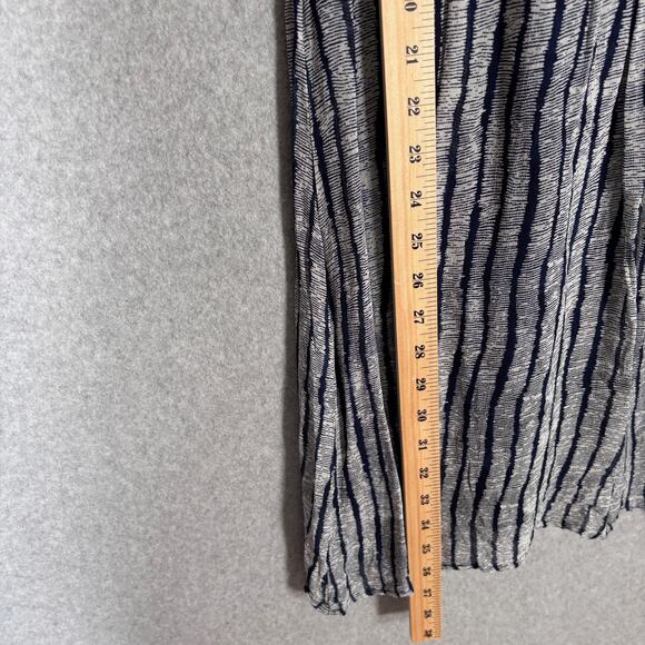 Cortefiel Dress Small Navy Flowy Flutter Elastic Waist Comfort Beachy Nautical - Picture 5 of 12